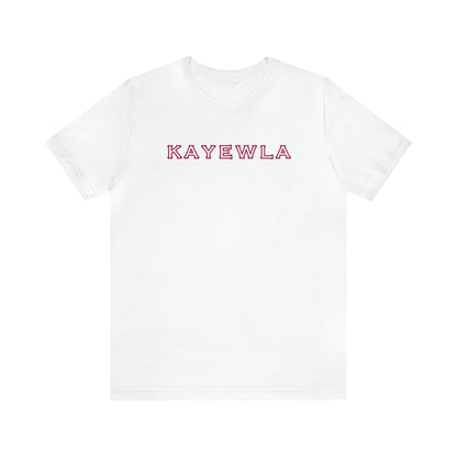 Marquis de Lafayette Kayewla Lettering Unisex Jersey Short Sleeve Tee