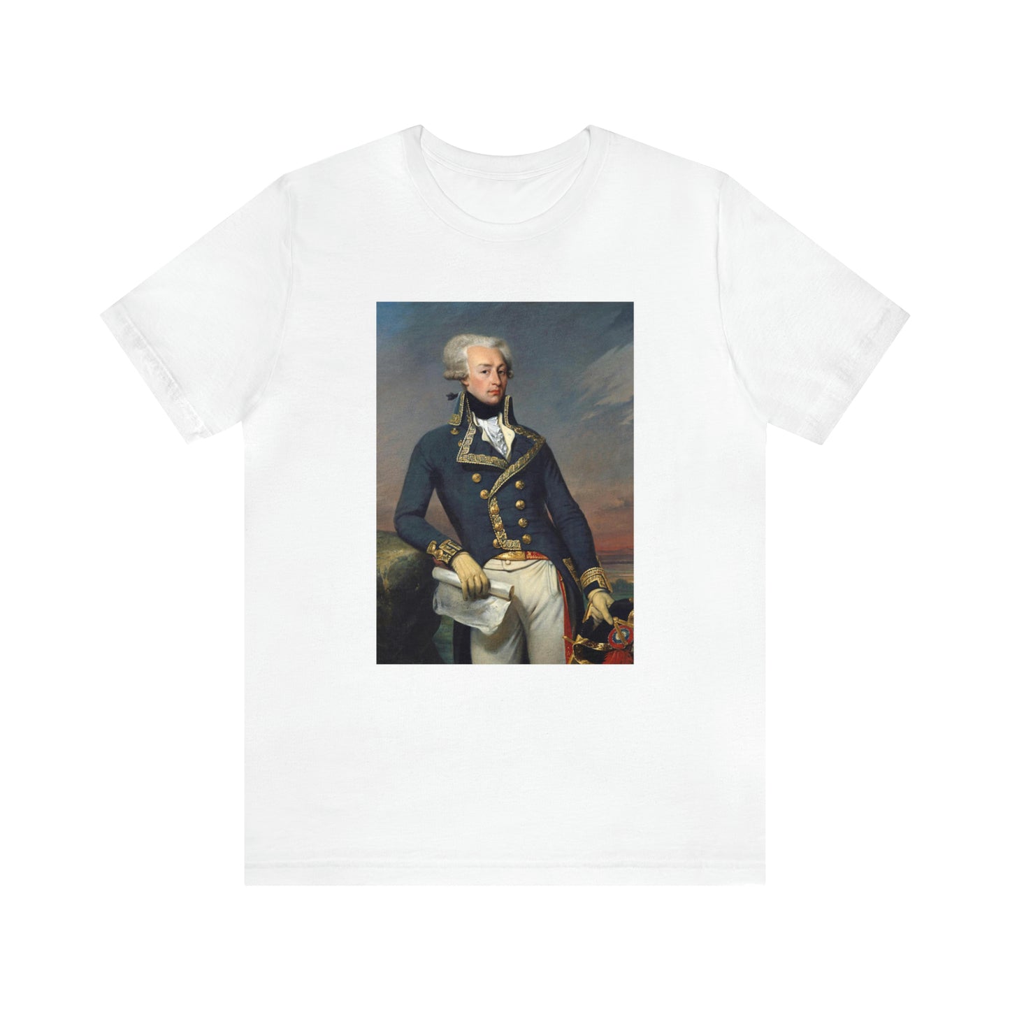 Lafayette Marquis de Lafayette t-shirt with portrait painting