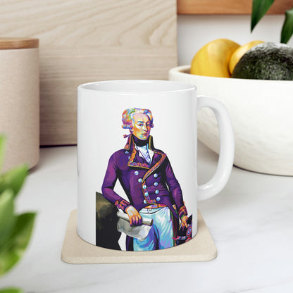 Marquis de Lafayette mug in pop art style